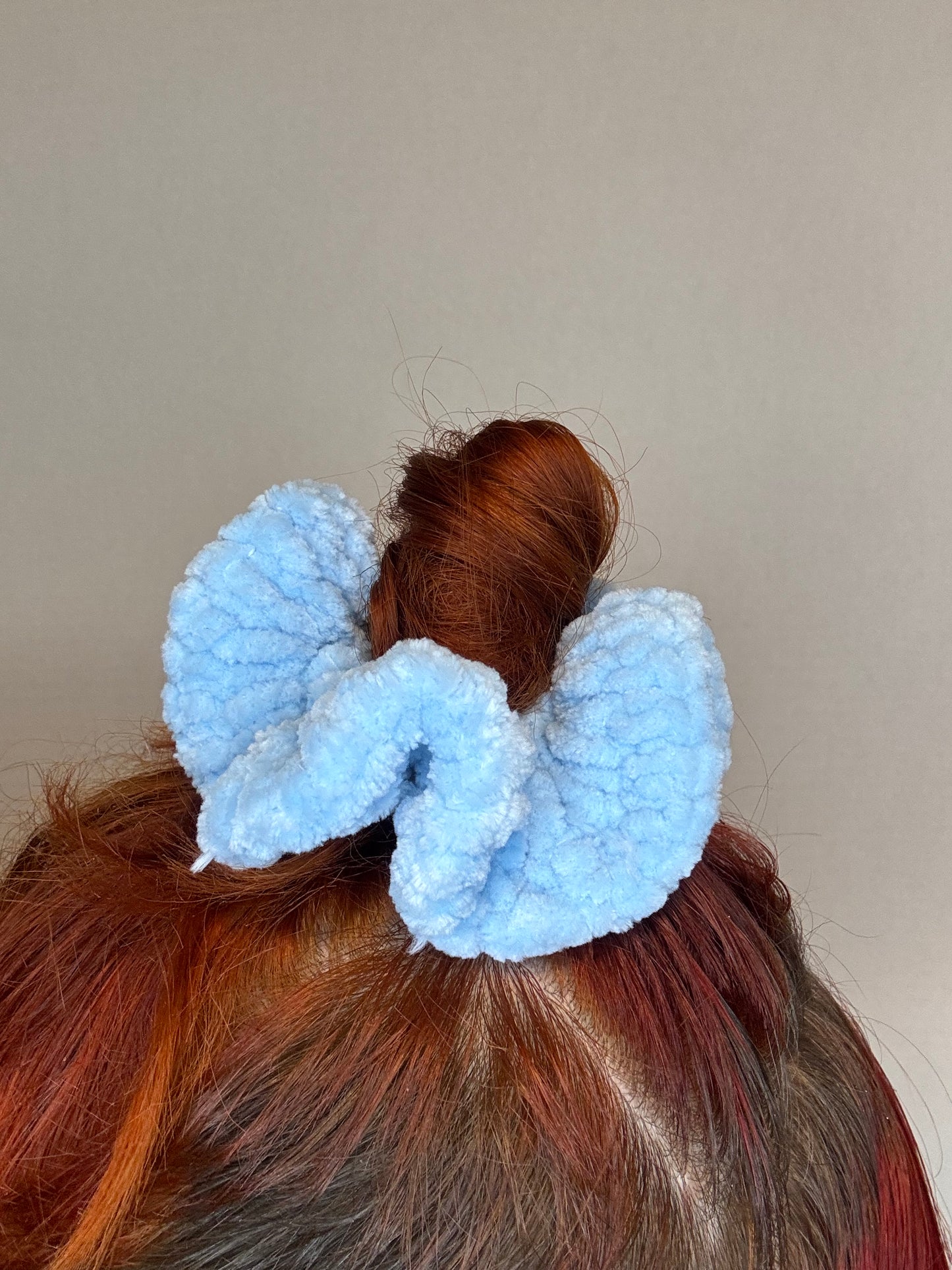 Crochet Scrunchie Light Blue