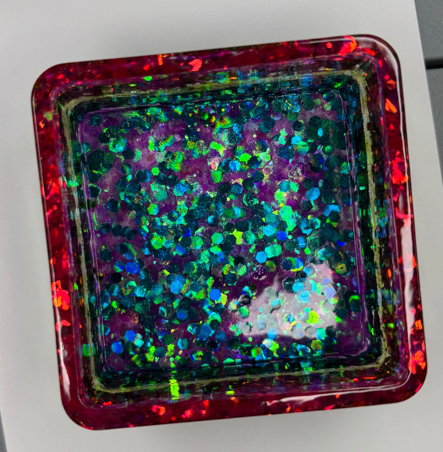 Rainbow Resin Trinket box (B Stock)