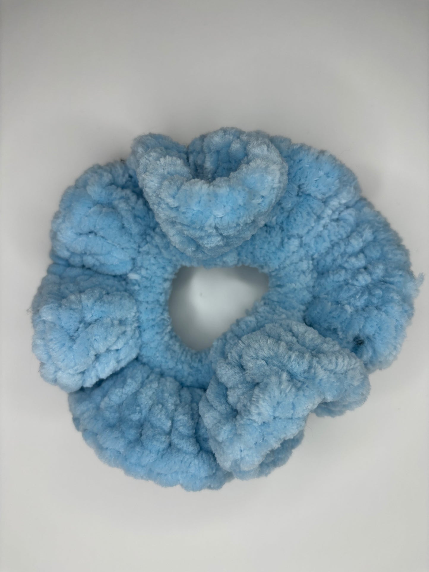 Crochet Scrunchie Light Blue